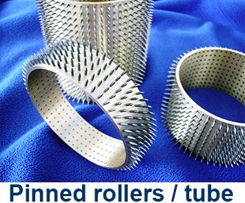 Pinned rollers / tube